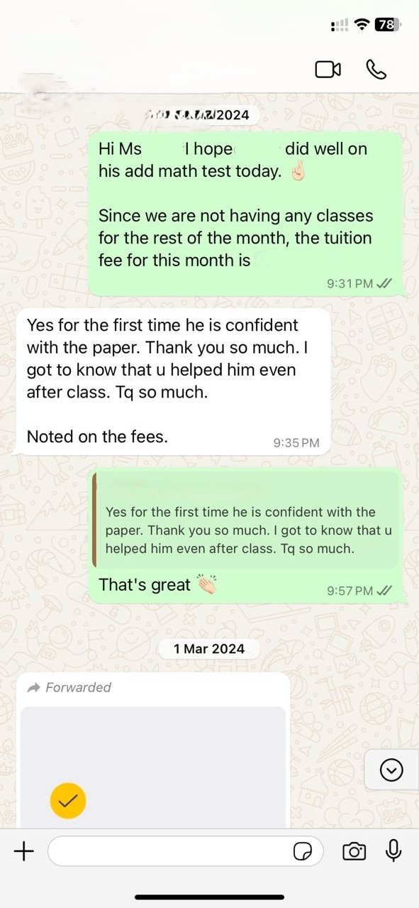 WhatsApp chat screenshot