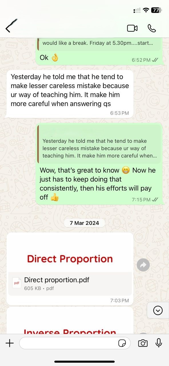 WhatsApp chat screenshot